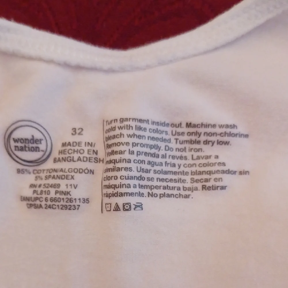 Wonder Nation Teen Bras 2 Pack - Picture 3 of 4